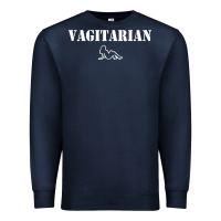 Navy vagitarian Premium Sweatshirt - artisFamous