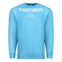 Ocean Blue vagitarian Premium Sweatshirt - artisFamous