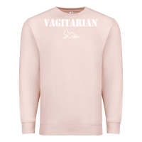 Pale Pink vagitarian Premium Sweatshirt - artisFamous