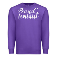 Purple Proud feminist Premium Sweatshirt - artisFamous