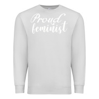 Dove Grey Proud feminist Premium Sweatshirt - artisFamous