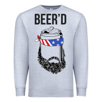 Heather Grey beer'd funny Premium Sweatshirt - artisFamous