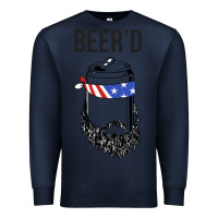 Navy beer'd funny Premium Sweatshirt - artisFamous
