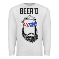 Oatmeal Heather beer'd funny Premium Sweatshirt - artisFamous