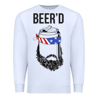 White beer'd funny Premium Sweatshirt - artisFamous