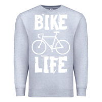 Heather Grey bike life Premium Sweatshirt - artisFamous