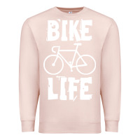 Pale Pink bike life Premium Sweatshirt - artisFamous
