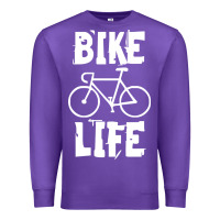 Purple bike life Premium Sweatshirt - artisFamous