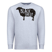 Heather Grey black sheep silhouette Premium Sweatshirt - artisFamous