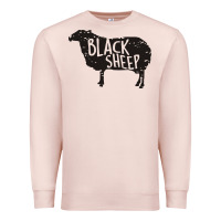 Pale Pink black sheep silhouette Premium Sweatshirt - artisFamous