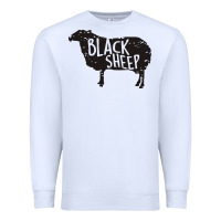 White black sheep silhouette Premium Sweatshirt - artisFamous