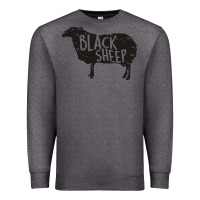 Charcoal Heather black sheep silhouette Premium Sweatshirt - artisFamous