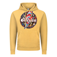 Vintage Mustard Western Merica Patriotic 4th of July Vintage Hoodie - LillyAllenDesigns
