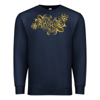 Navy Gold2 Premium Sweatshirt - artisFamous