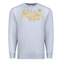 Heather Grey Gold2 Premium Sweatshirt - artisFamous