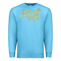 Ocean Blue Gold2 Premium Sweatshirt - artisFamous
