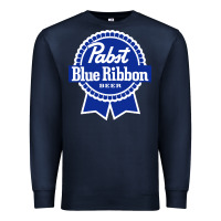 Navy pabst blue ribbon Premium Sweatshirt - artisFamous