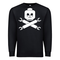 Black block face pirate Premium Sweatshirt - artisFamous
