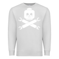 Dove Grey block face pirate Premium Sweatshirt - artisFamous