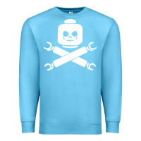 Ocean Blue block face pirate Premium Sweatshirt - artisFamous