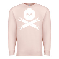Pale Pink block face pirate Premium Sweatshirt - artisFamous