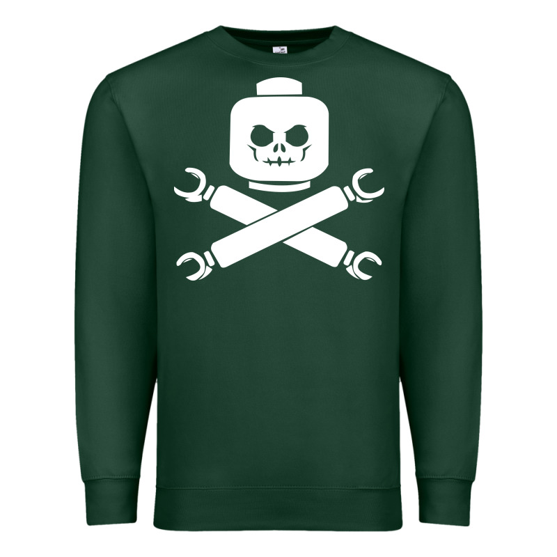 Block Face Pirate Premium Sweatshirt by artisFamous | Teevron