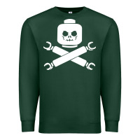 Sports Green block face pirate Premium Sweatshirt - artisFamous