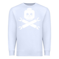 White block face pirate Premium Sweatshirt - artisFamous