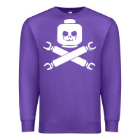 Purple block face pirate Premium Sweatshirt - artisFamous