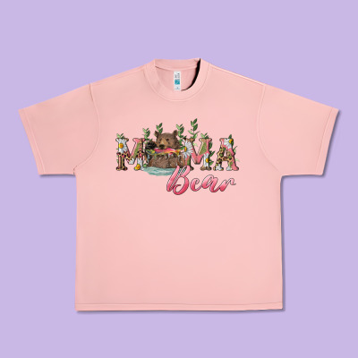 Mama Bear With Daisy Urban Heavy Tee Designed By Ranaportraitstore