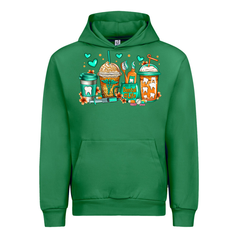 Dental Life Coffee Cups Urban Hoodie by Jasminsmagicworld | Teevron