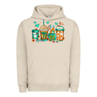 Pigment French Oak dental life coffee cups Urban Hoodie - Jasminsmagicworld
