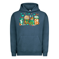 Pigment Midnight Navy dental life coffee cups Urban Hoodie - Jasminsmagicworld