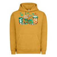 Pigment Peanut Butter dental life coffee cups Urban Hoodie - Jasminsmagicworld