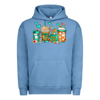 Pigment Pebble Blue dental life coffee cups Urban Hoodie - Jasminsmagicworld