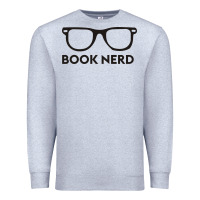 Heather Grey book nerd Premium Sweatshirt - artisFamous