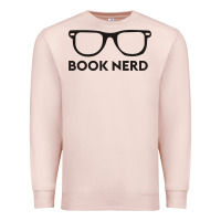 Pale Pink book nerd Premium Sweatshirt - artisFamous