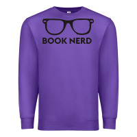 Purple book nerd Premium Sweatshirt - artisFamous