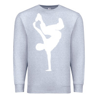 Heather Grey breakdancer Premium Sweatshirt - artisFamous