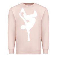 Pale Pink breakdancer Premium Sweatshirt - artisFamous