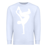 White breakdancer Premium Sweatshirt - artisFamous