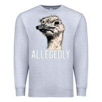 Heather Grey letterkenny allegedly ostrich funny Premium Sweatshirt - artisFamous