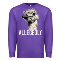 Purple letterkenny allegedly ostrich funny Premium Sweatshirt - artisFamous