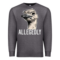 Charcoal Heather letterkenny allegedly ostrich funny Premium Sweatshirt - artisFamous