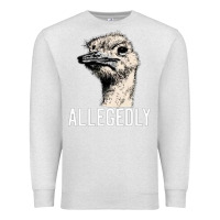 Oatmeal Heather letterkenny allegedly ostrich funny Premium Sweatshirt - artisFamous