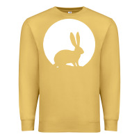 Antique Gold bunny and full moon funny Premium Sweatshirt - artisFamous