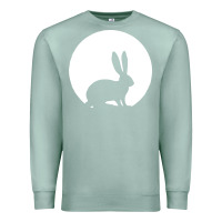 Seafoam bunny and full moon funny Premium Sweatshirt - artisFamous