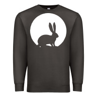 Smoke bunny and full moon funny Premium Sweatshirt - artisFamous