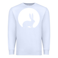 White bunny and full moon funny Premium Sweatshirt - artisFamous