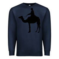 Navy camel rider Premium Sweatshirt - artisFamous
